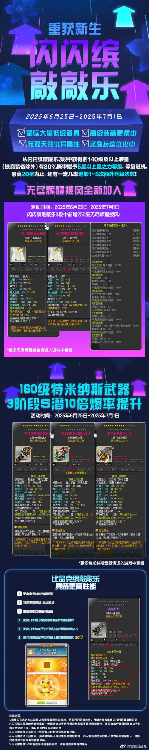 爆率拉满!这款冒险岛私服节日活动爆率翻倍